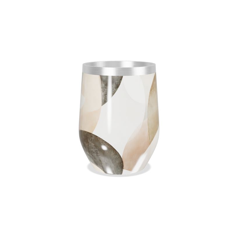 Copo Térmico Slim - Abstrato Bege Aço Inox