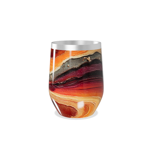 Copo Térmico Slim - Estampa Marmorizada Colorida