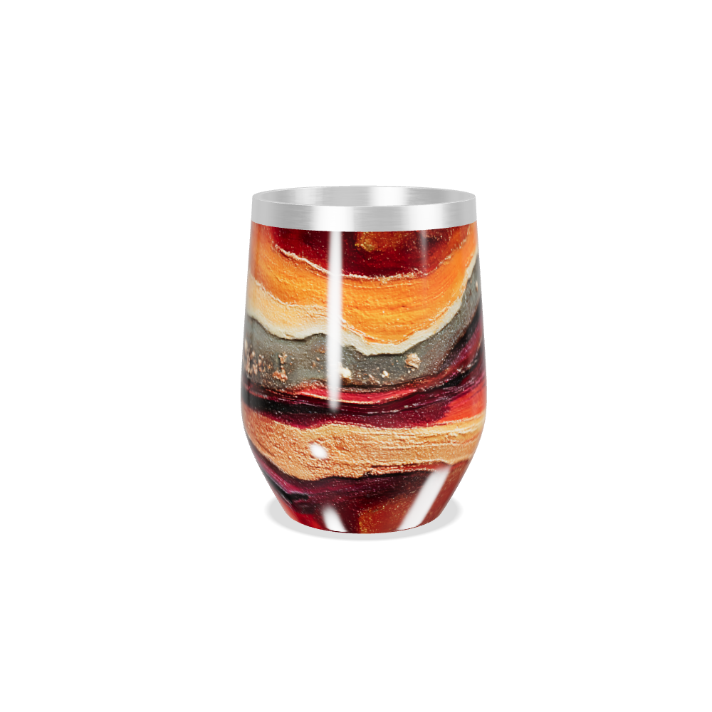 Copo Térmico Slim - Estampa Marmorizada Colorida