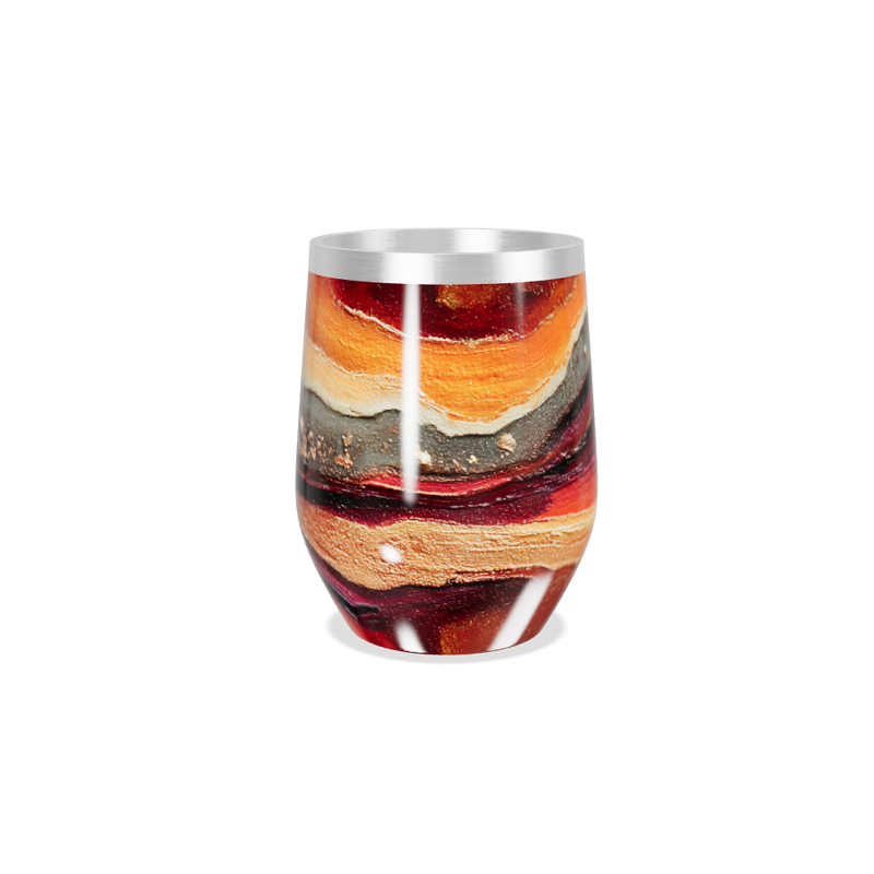 Copo Térmico Slim - Estampa Marmorizada Colorida