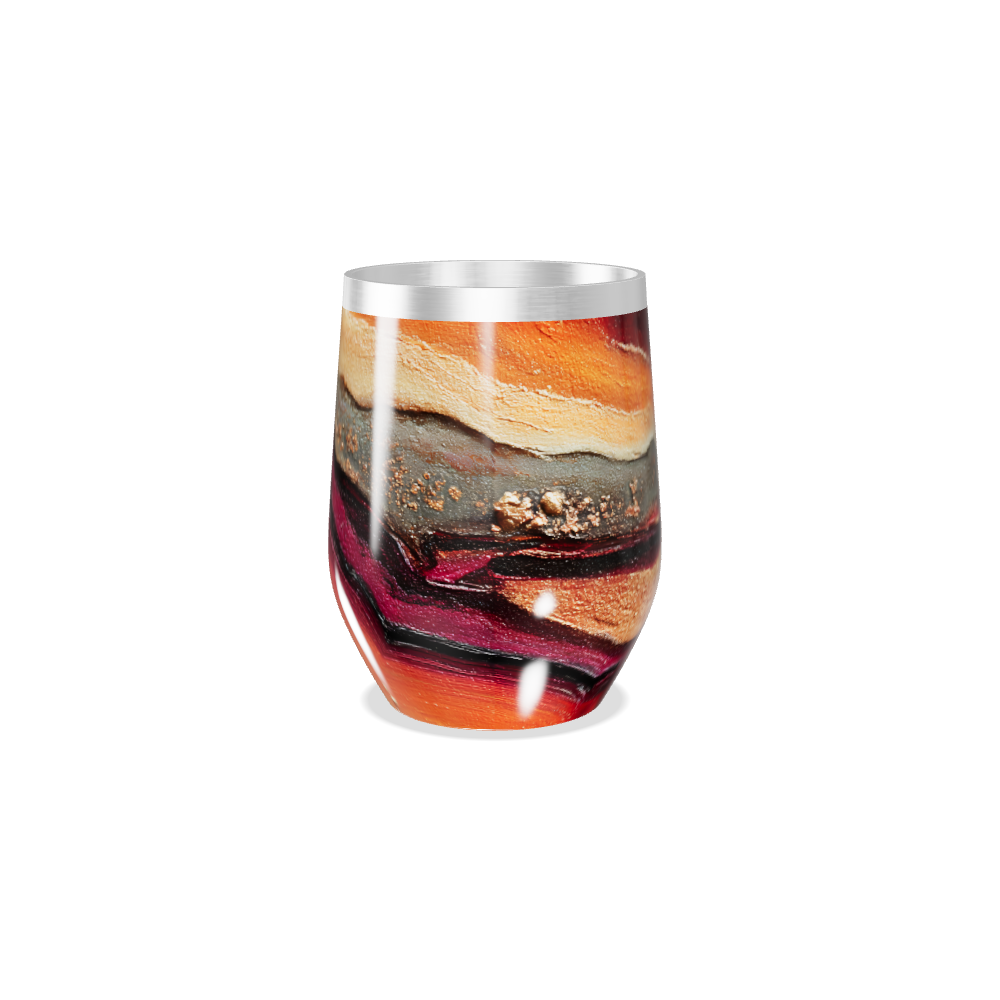 Copo Térmico Slim - Estampa Marmorizada Colorida