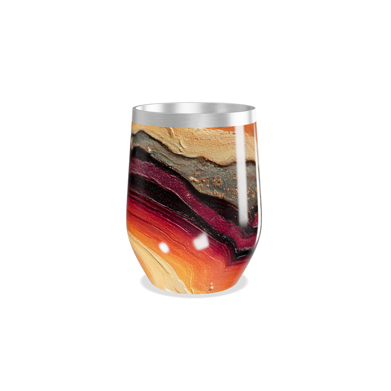 Copo Térmico Slim - Estampa Marmorizada Colorida