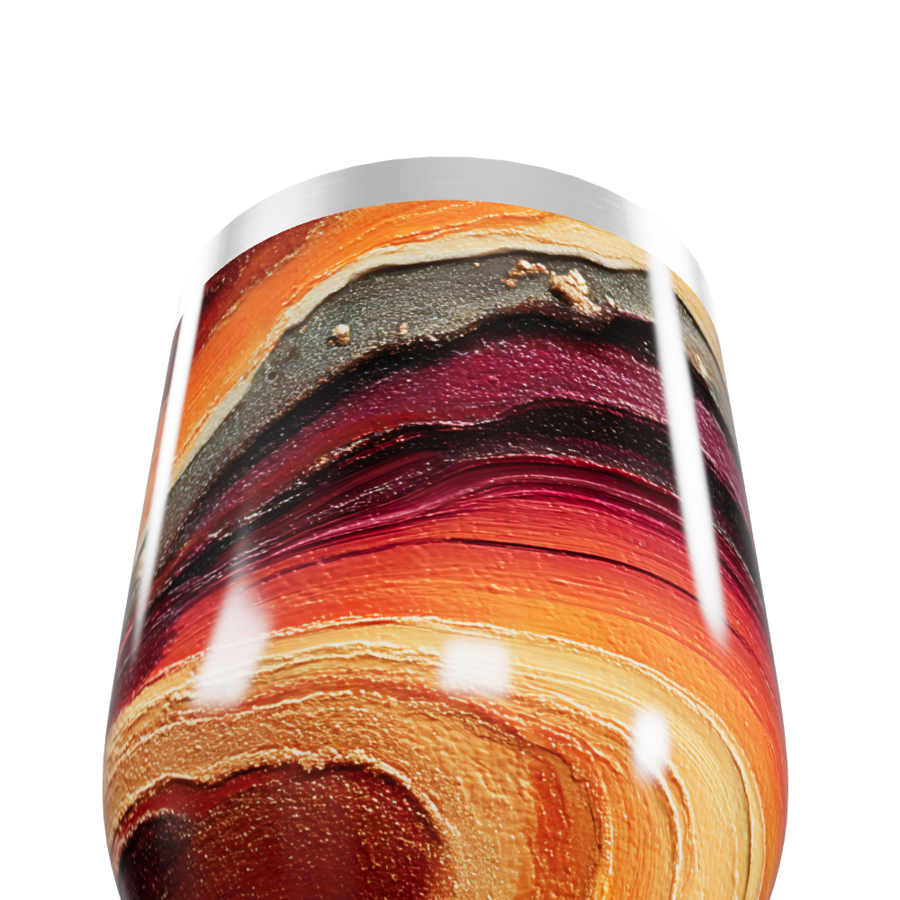 Copo Térmico Slim - Estampa Marmorizada Colorida