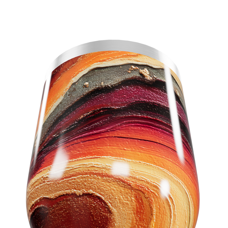 Copo Térmico Slim - Estampa Marmorizada Colorida