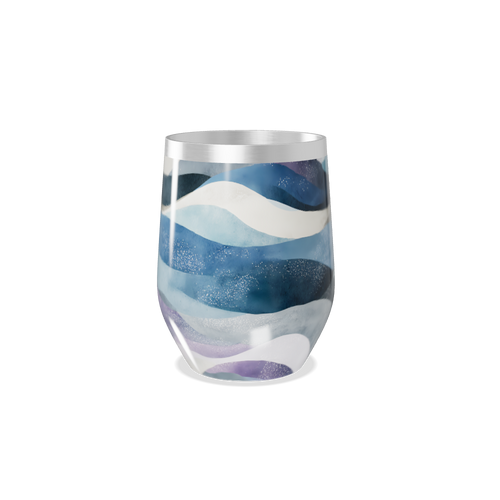 Copo Térmico Slim - Estampado Ondas Azul