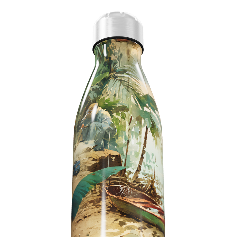 Garrafa Inox - Estampa Tropical 500ml