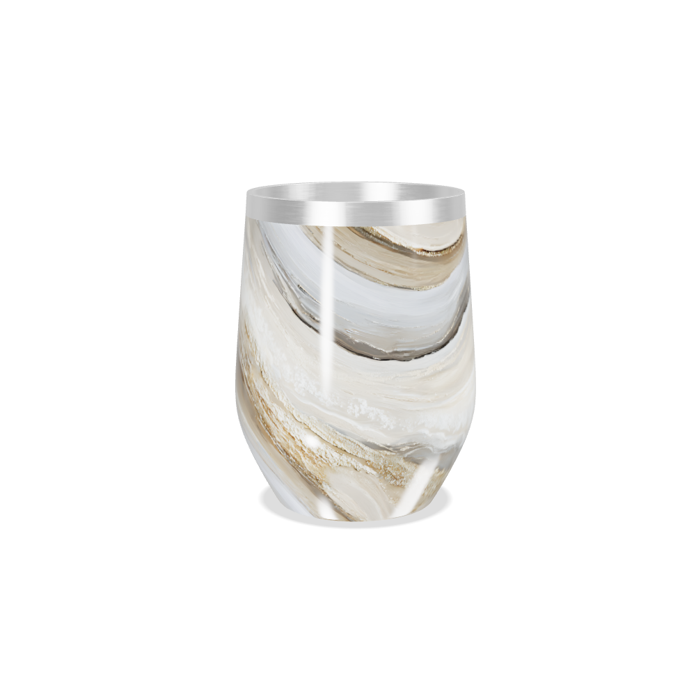 Copo Térmico Slim - Mármore Bege Inox