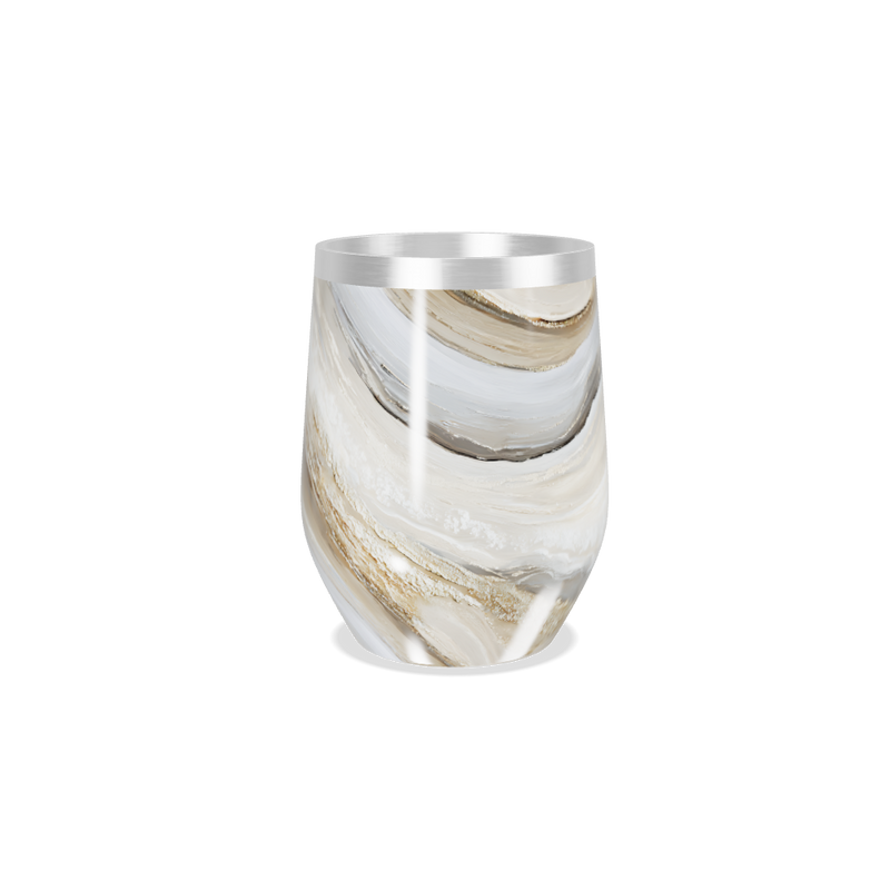 Copo Térmico Slim - Mármore Bege Inox