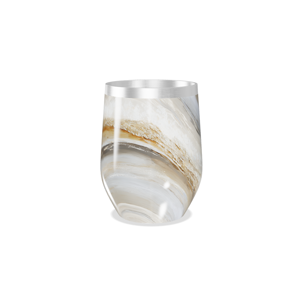 Copo Térmico Slim - Mármore Bege Inox