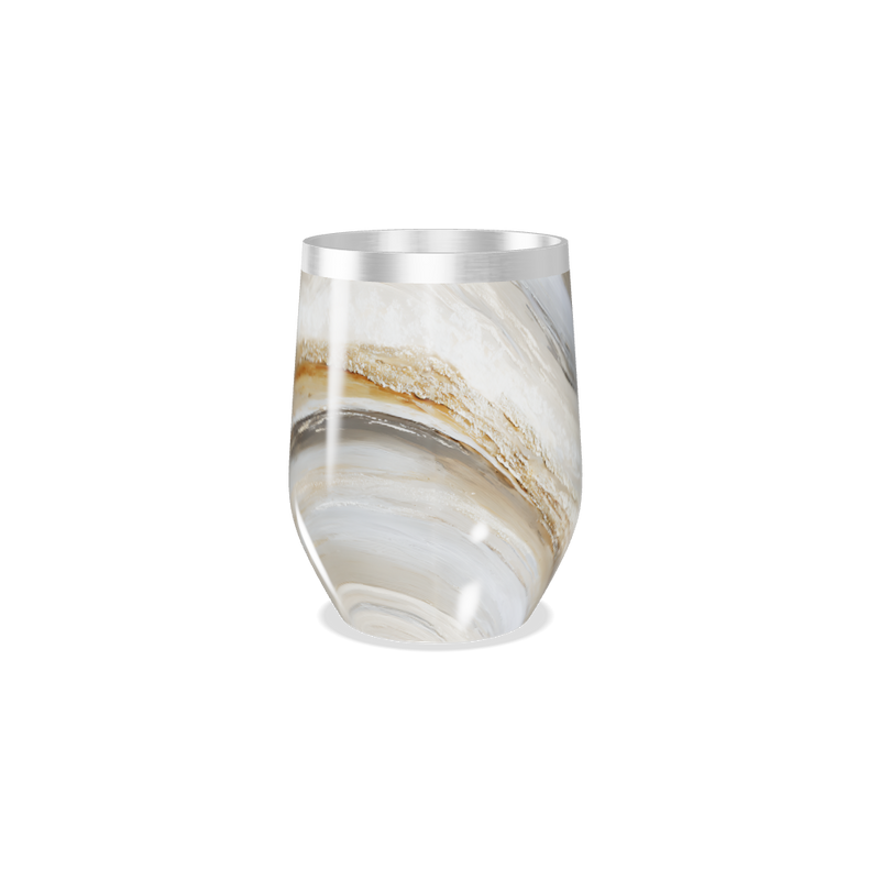 Copo Térmico Slim - Mármore Bege Inox