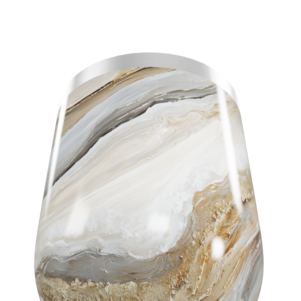 Copo Térmico Slim - Mármore Bege Inox