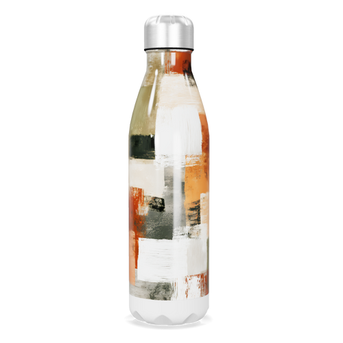 Garrafa Inox Estampa Abstrata Colorida