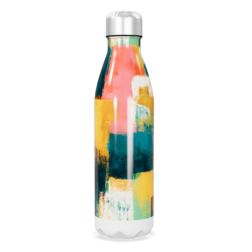 Garrafa Inox - Abstrata Colorida 500ml