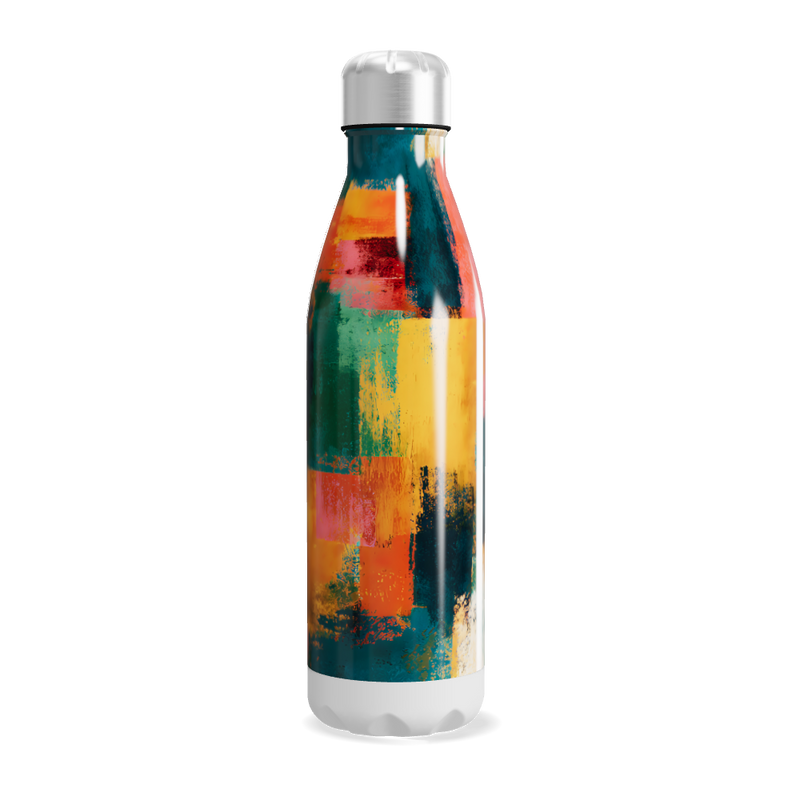 Garrafa Inox - Abstrata Colorida 500ml