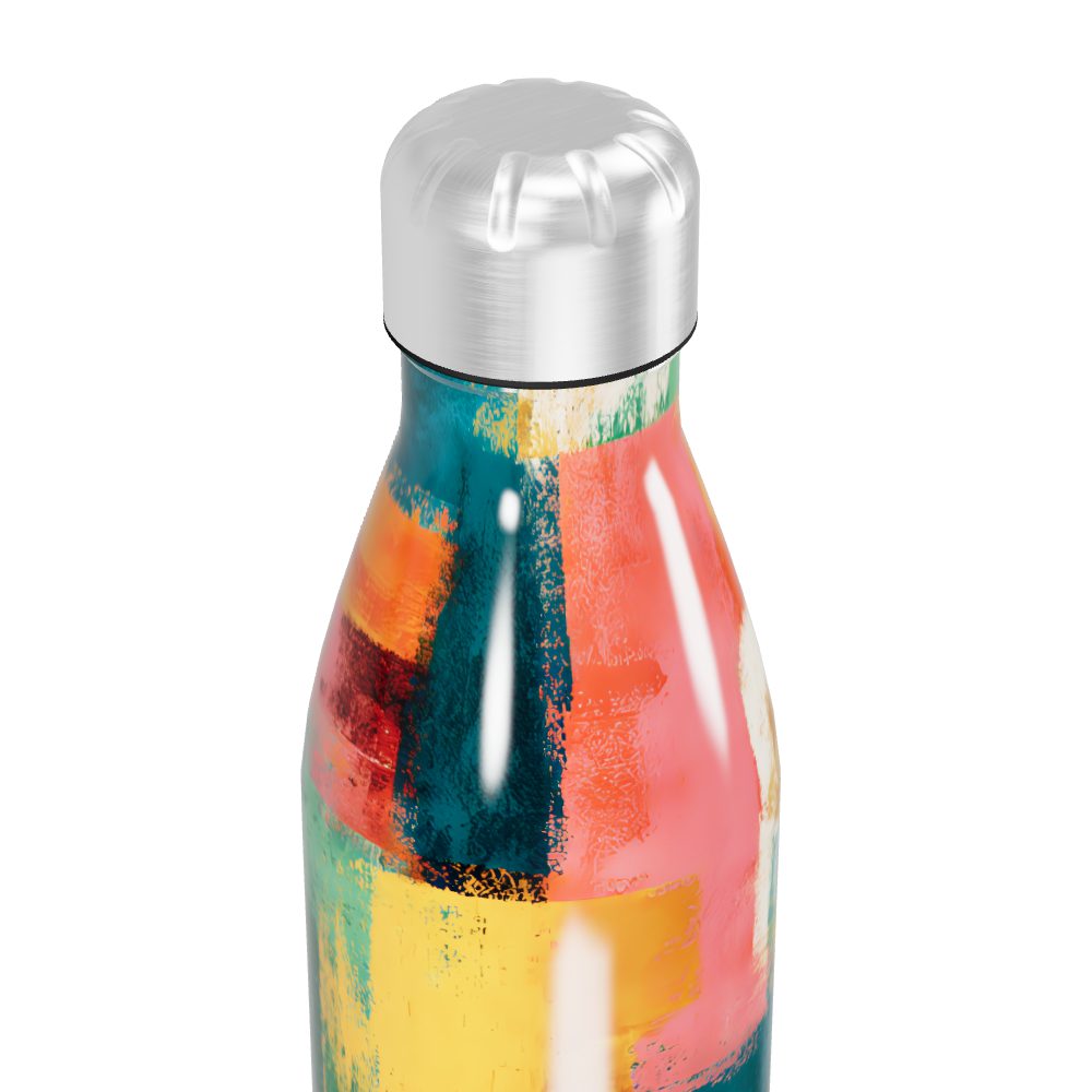 Garrafa Inox - Abstrata Colorida 500ml