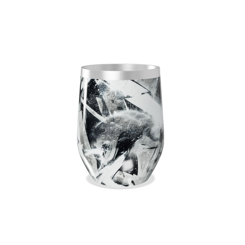 Copo Térmico Slim - Preto e Branco Aço Inox