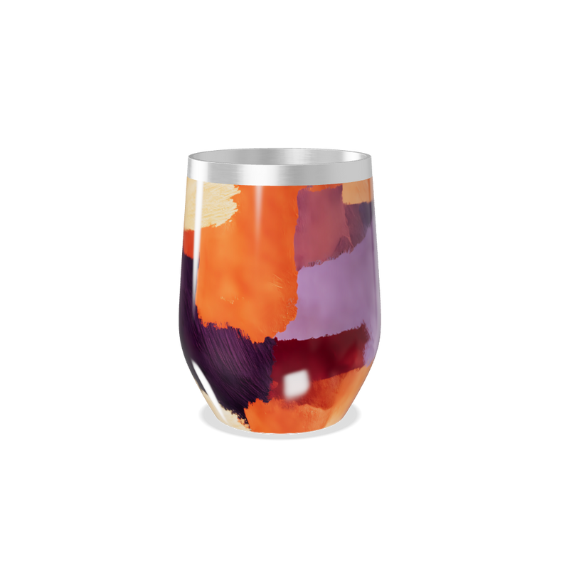 Copo Térmico Slim - Colorido com Estampa Abstrata