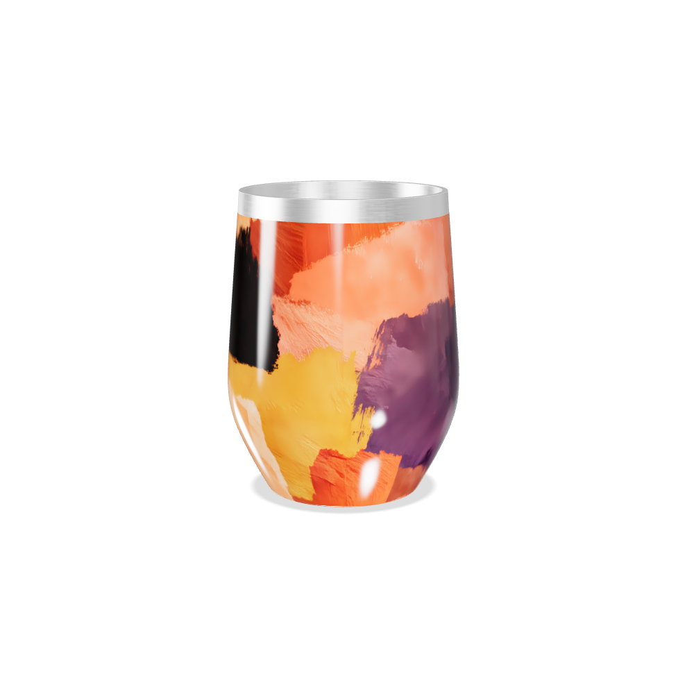 Copo Térmico Slim - Colorido com Estampa Abstrata