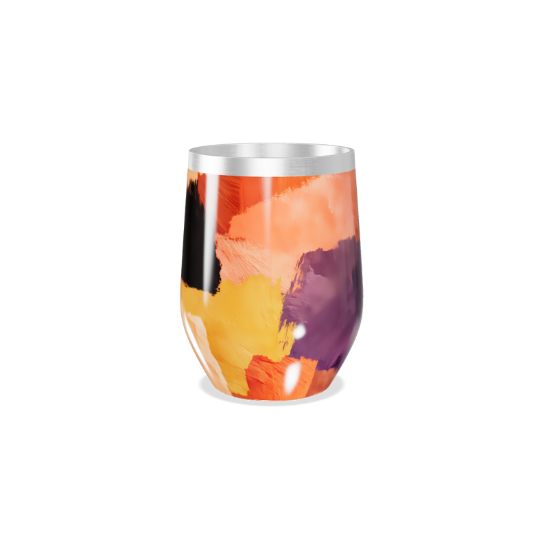 Copo Térmico Slim - Colorido com Estampa Abstrata