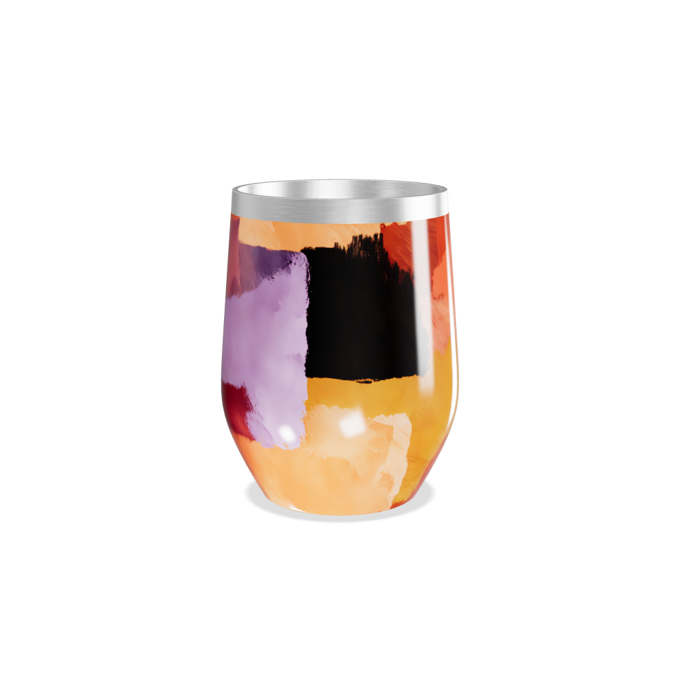 Copo Térmico Slim - Colorido com Estampa Abstrata