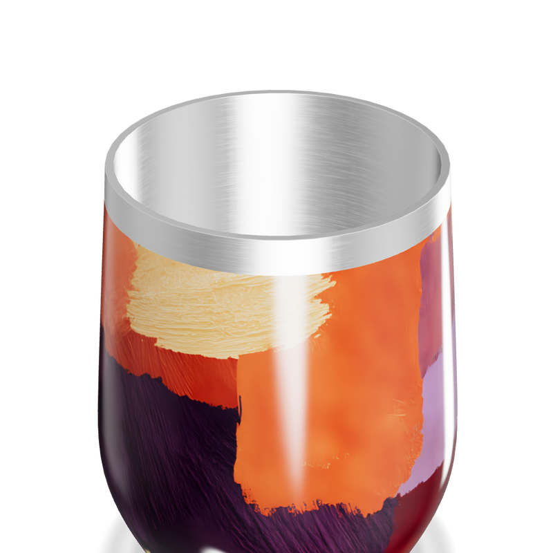 Copo Térmico Slim - Colorido com Estampa Abstrata