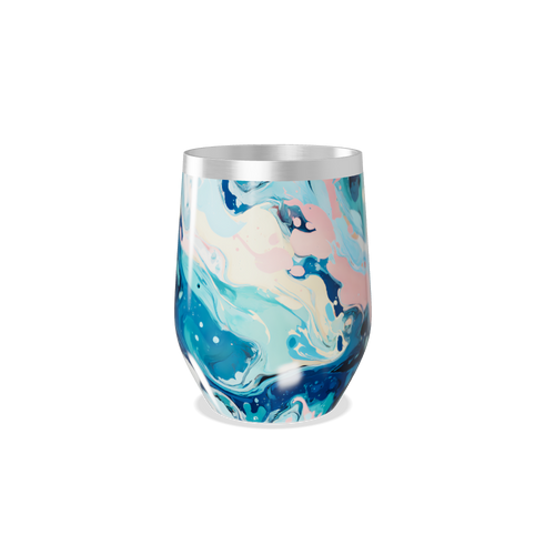 Copo Térmico Slim - Estampa Marmorizada Colorida