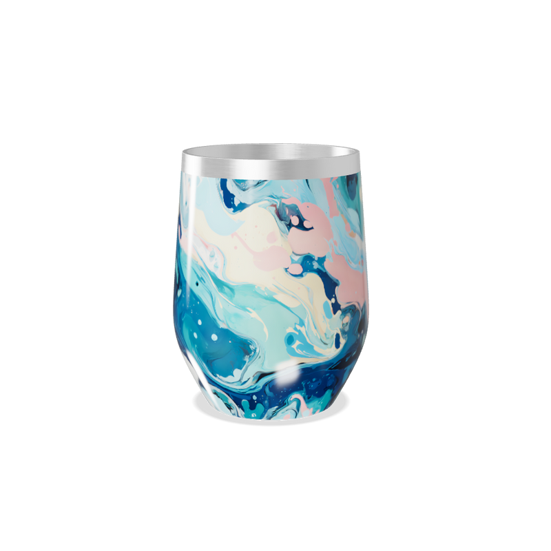 Copo Térmico Slim - Estampa Marmorizada Colorida