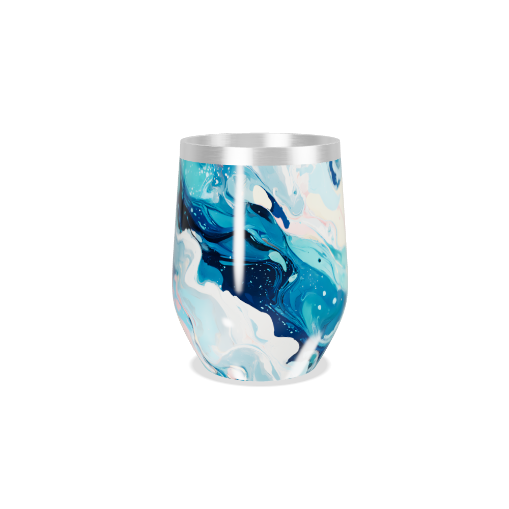 Copo Térmico Slim - Estampa Marmorizada Colorida