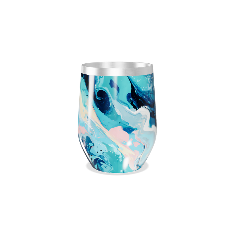 Copo Térmico Slim - Estampa Marmorizada Colorida