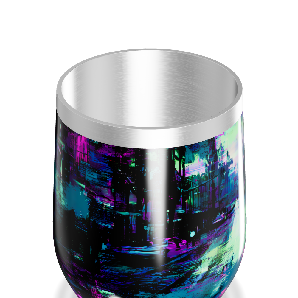 Copo Térmico Slim - Estampa Urbana Neon
