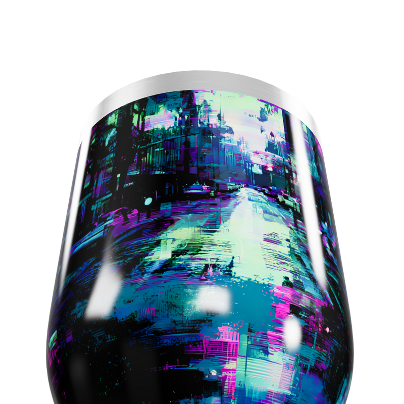 Copo Térmico Slim - Estampa Urbana Neon