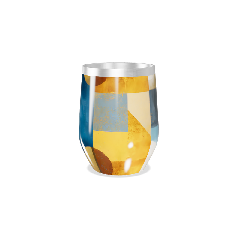 Copo Térmico Slim - Design Abstrato Colorido