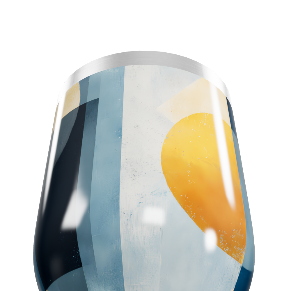 Copo Térmico Slim - Design Abstrato Colorido