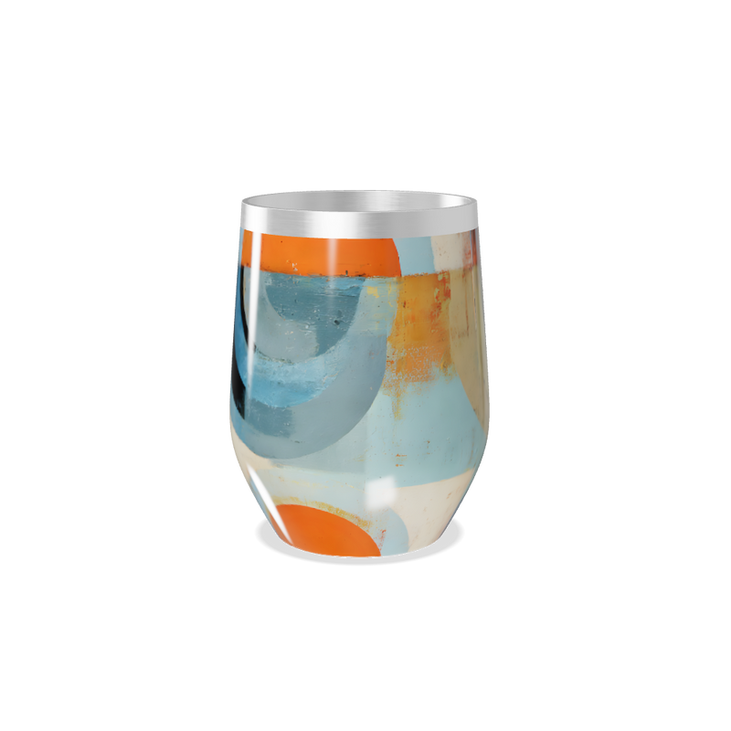 Copo Térmico Slim - Estampa Abstrata Colorida