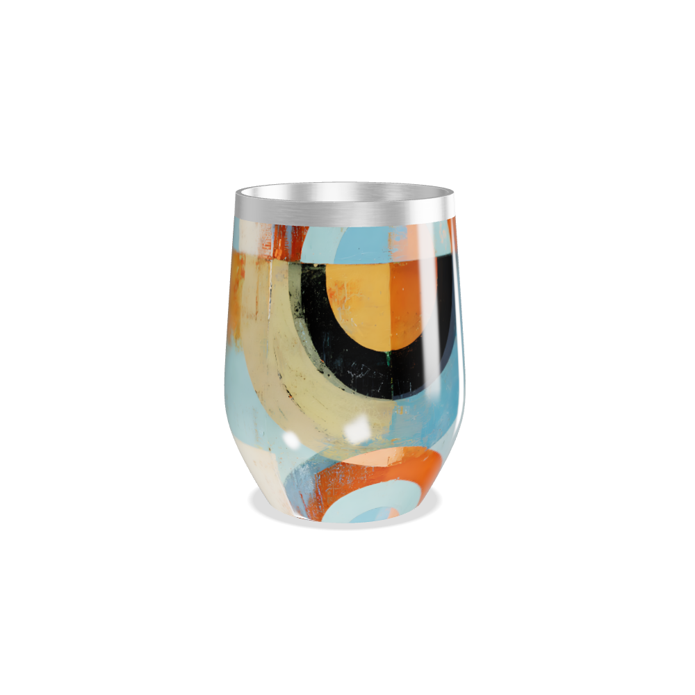 Copo Térmico Slim - Estampa Abstrata Colorida