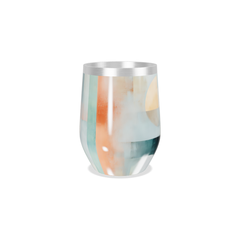 Copo Térmico Slim - Geométrico Azul Inox