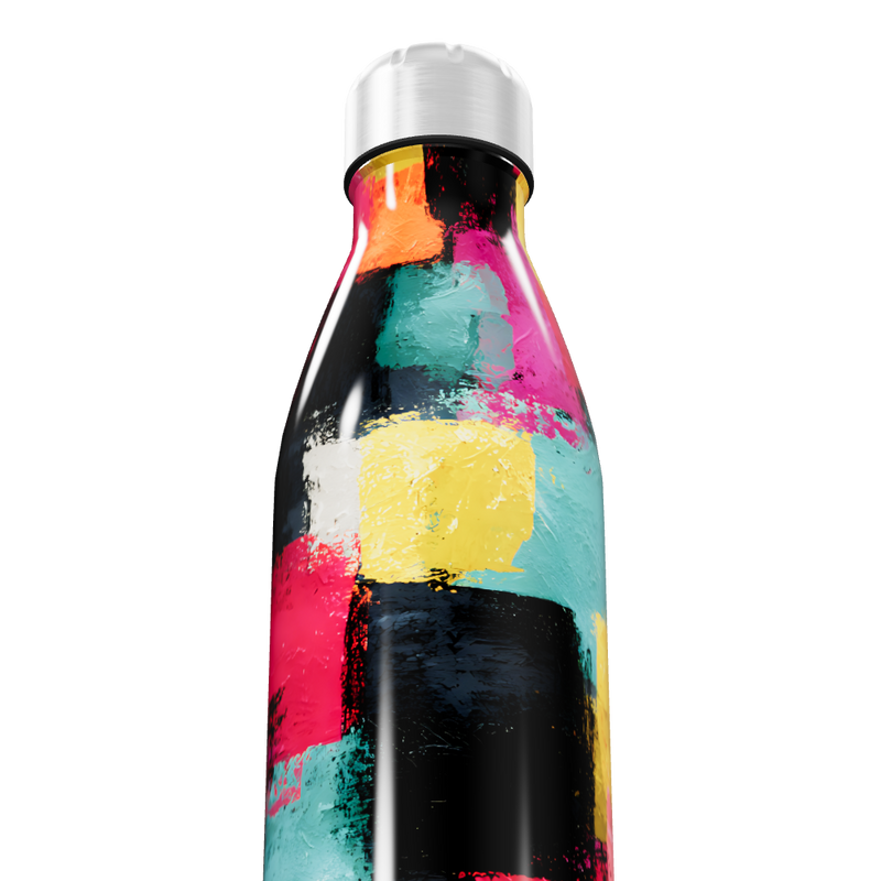 Garrafa Inox - Colorida Abstrata 500ml