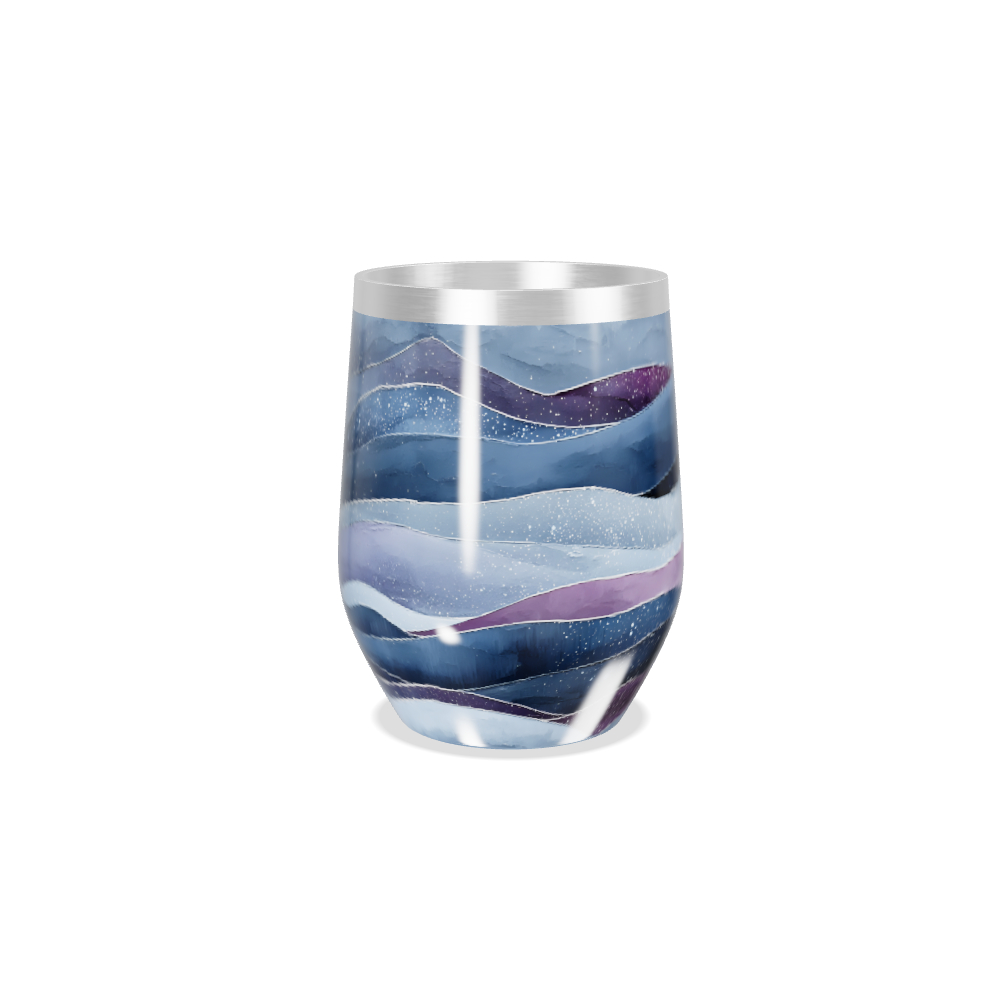 Copo Térmico Slim - Ondas Coloridas Inox