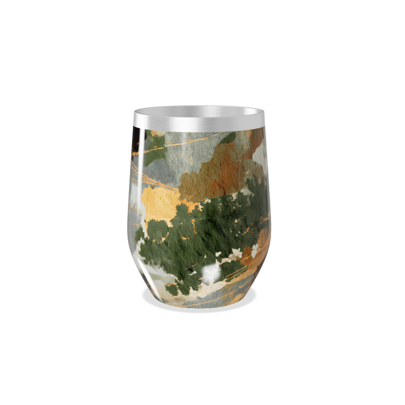 Copo Térmico Slim - Estampa Abstrata Multicor