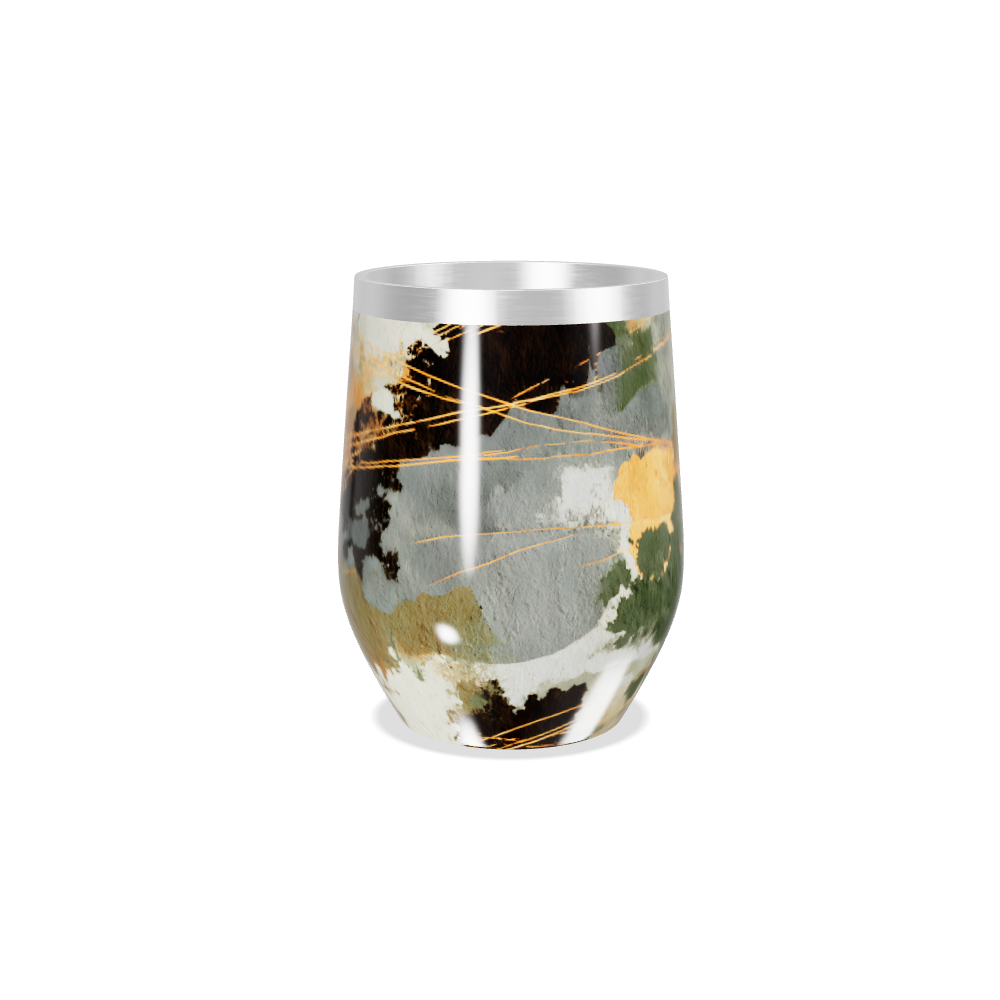 Copo Térmico Slim - Estampa Abstrata Multicor