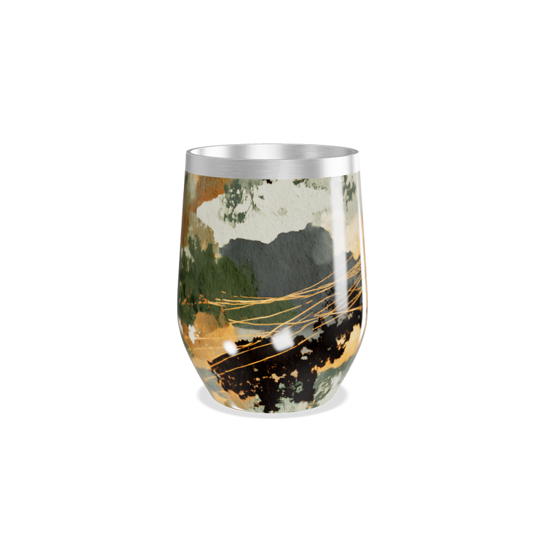 Copo Térmico Slim - Estampa Abstrata Multicor