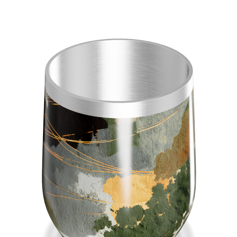 Copo Térmico Slim - Estampa Abstrata Multicor