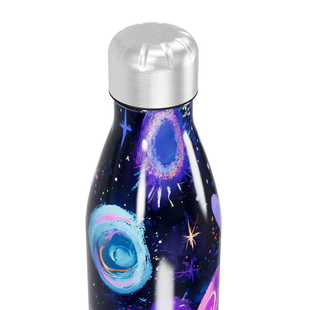 Garrafa Inox - Corações Coloridos