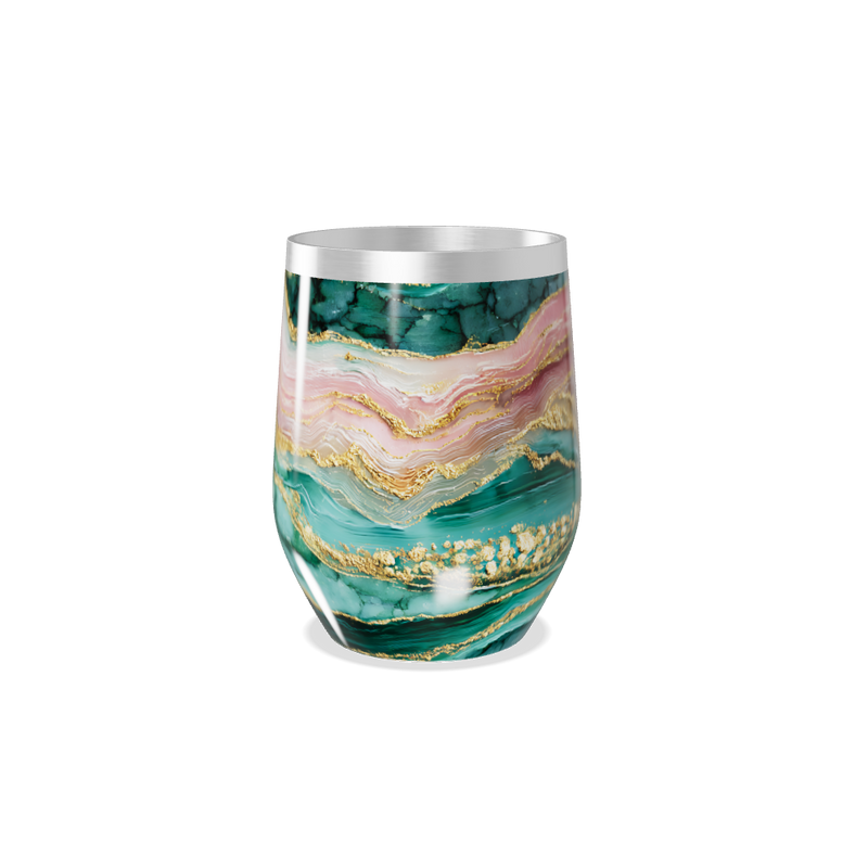 Copo Térmico Slim - Mármore Colorido Inox