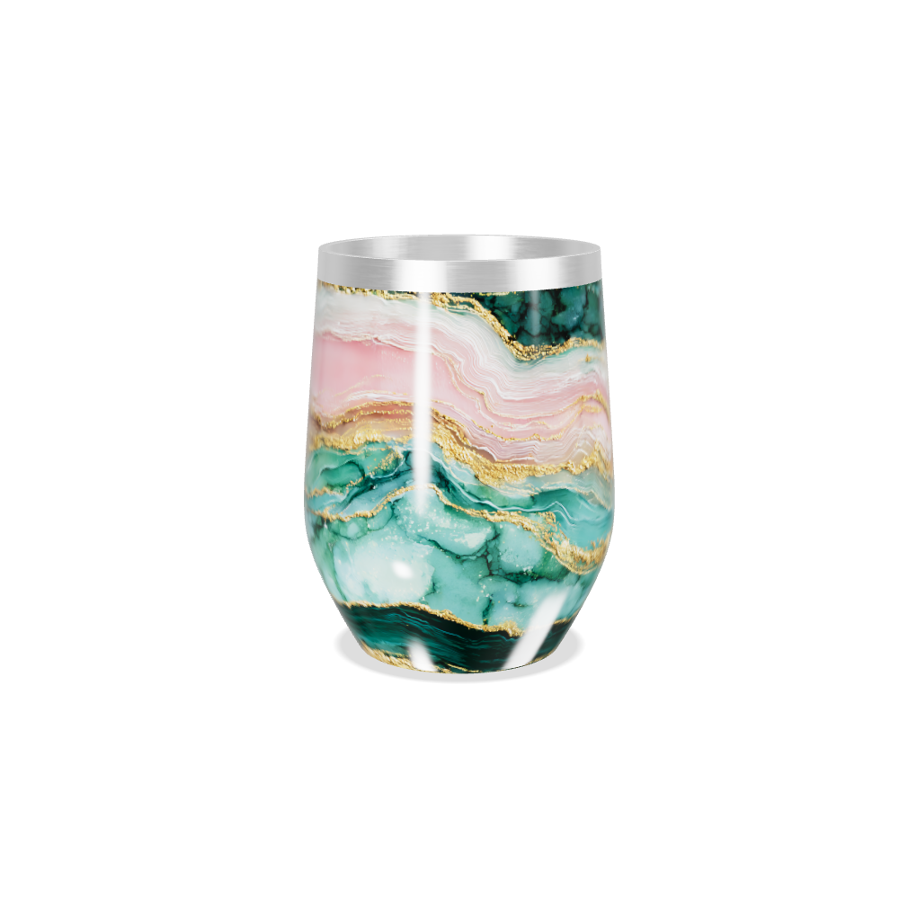 Copo Térmico Slim - Mármore Colorido Inox