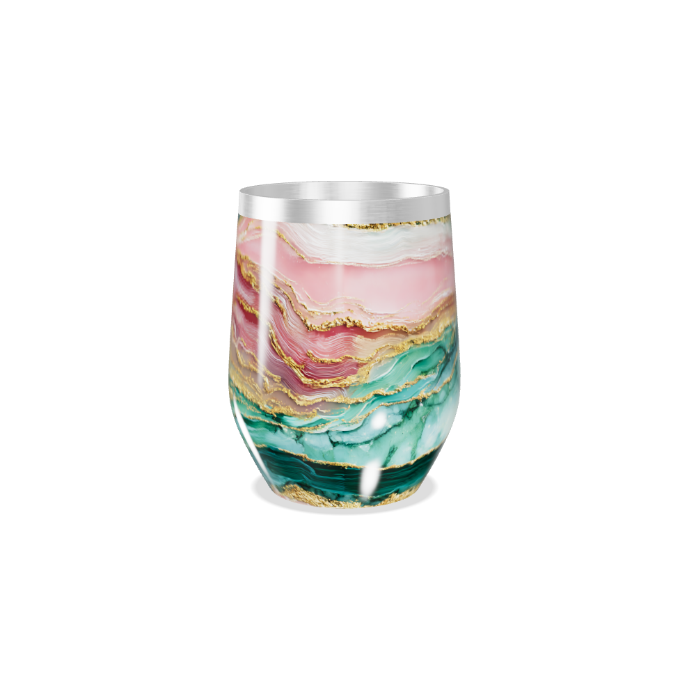 Copo Térmico Slim - Mármore Colorido Inox