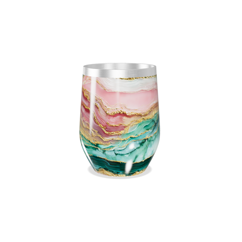 Copo Térmico Slim - Mármore Colorido Inox