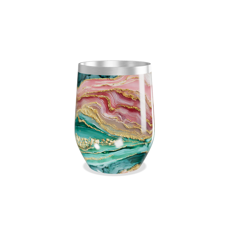 Copo Térmico Slim - Mármore Colorido Inox