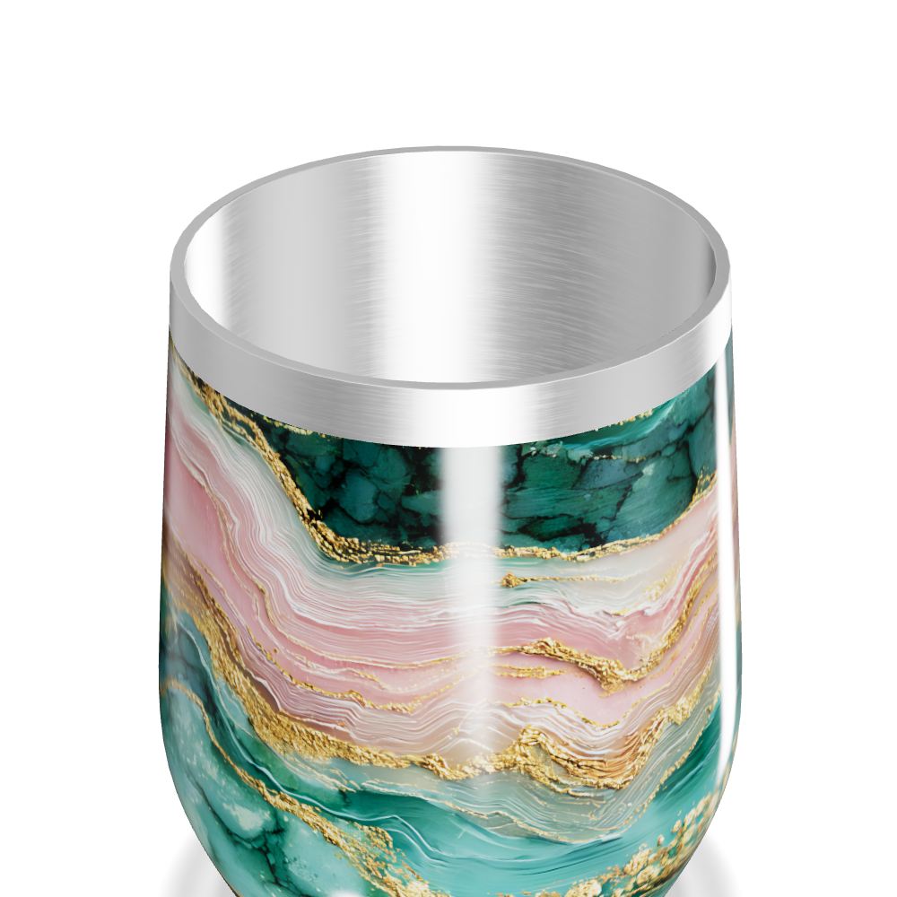 Copo Térmico Slim - Mármore Colorido Inox