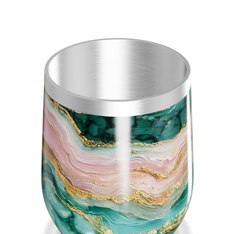 Copo Térmico Slim - Mármore Colorido Inox